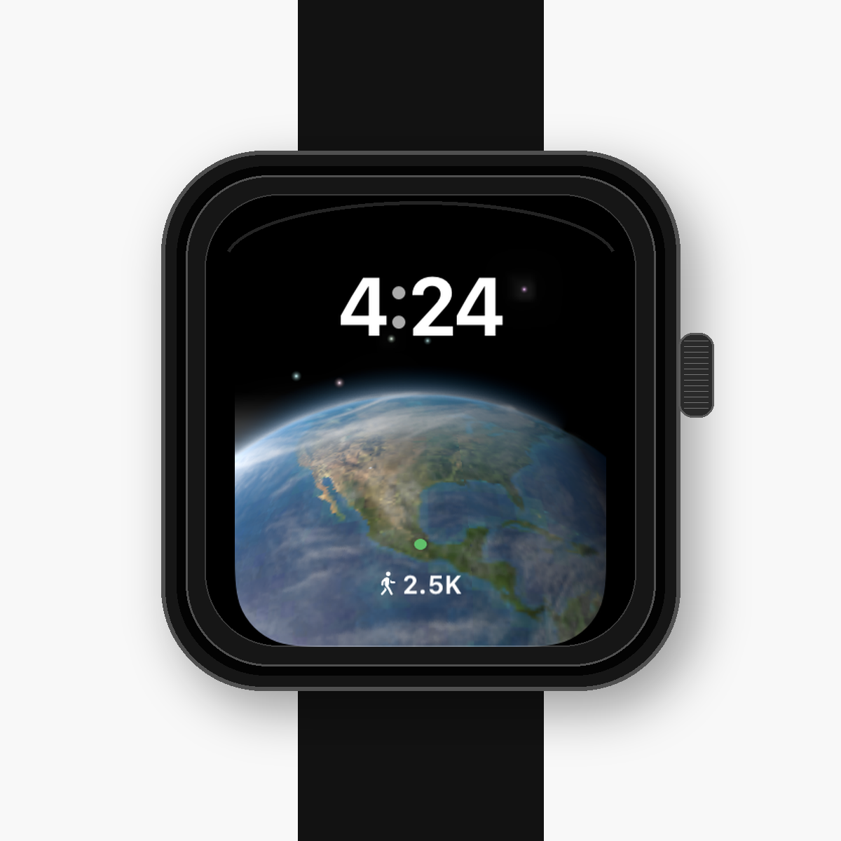 Visual inmersivo de StepsLeft en Apple Watch